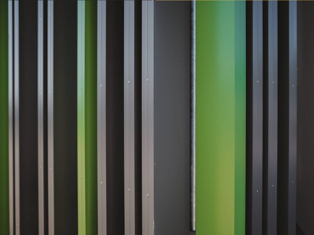 Visual screen with vertical blades Modèle Lames verticales